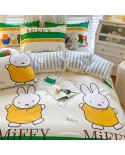 2025 new version of the genuine Mifie Rabbit cartoon cartoon small fresh all -cotton four -piece set