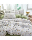 2025 new Class A double -layer gauze water cotton cotton lines four -piece single set