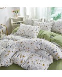 2025 new Class A double -layer gauze water cotton cotton lines four -piece single set