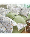 2025 new Class A double -layer gauze water cotton cotton lines four -piece single set