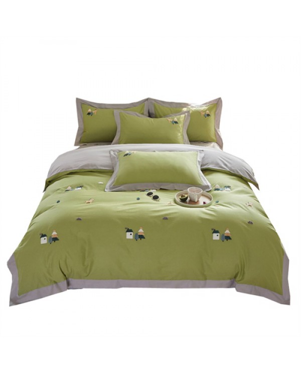 2025 New all -cotton 13372 Tuin embroidery four -piece set