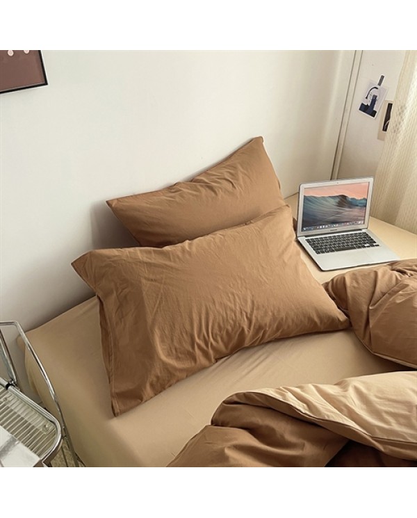 2025 new all -cotton water washing cotton solid color encryption double -piece four -piece four -piece double -piece
