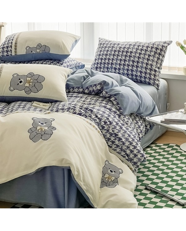 2025 New all -cotton printing four -piece series series