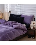 Autumn and winter of 2024 new high -grams heavy velvet crystal velvet mix and match series four -piece set