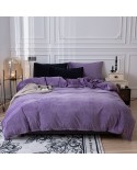 Autumn and winter of 2024 new high -grams heavy velvet crystal velvet mix and match series four -piece set