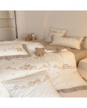 2025 New Washing Cotton Embroidery New Products Four -piece Set