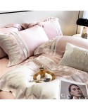 2025 New 80S Lanjing Silk Embroidery Four-piece Set-Twilight Girl Series