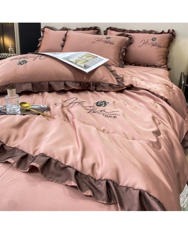 2025 new plant fiber summer is four-piece set-rose series