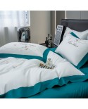 2025 new 100S long velvet cotton four -piece floating ravioli dream series