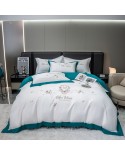 2025 new 100S long velvet cotton four -piece floating ravioli dream series