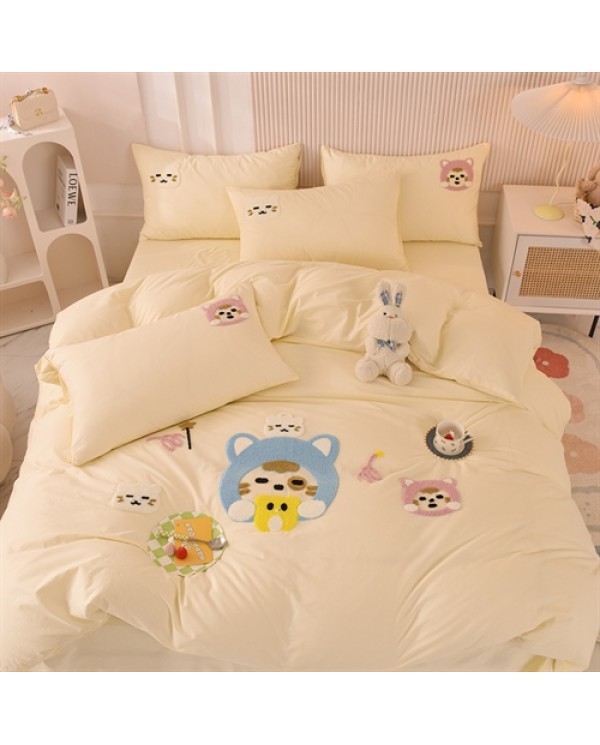 2025 new all -cotton chiffon lace four -piece series series